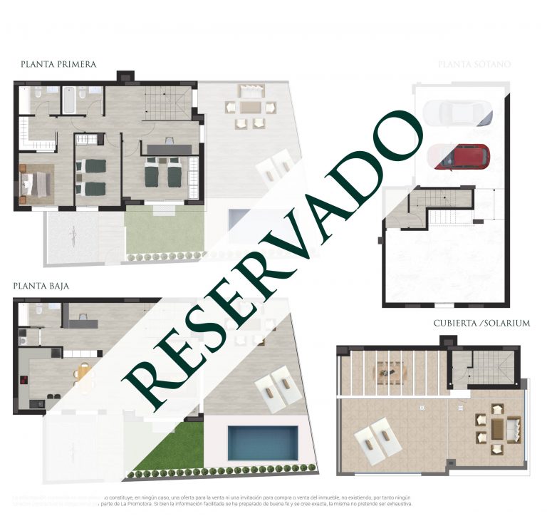 Plano de la vivienda número 1 en San Juan de Alicante