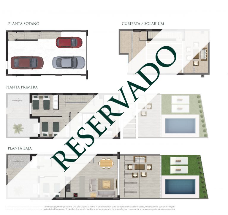 Plano de una vivienda reservada en San Juan de Alicante